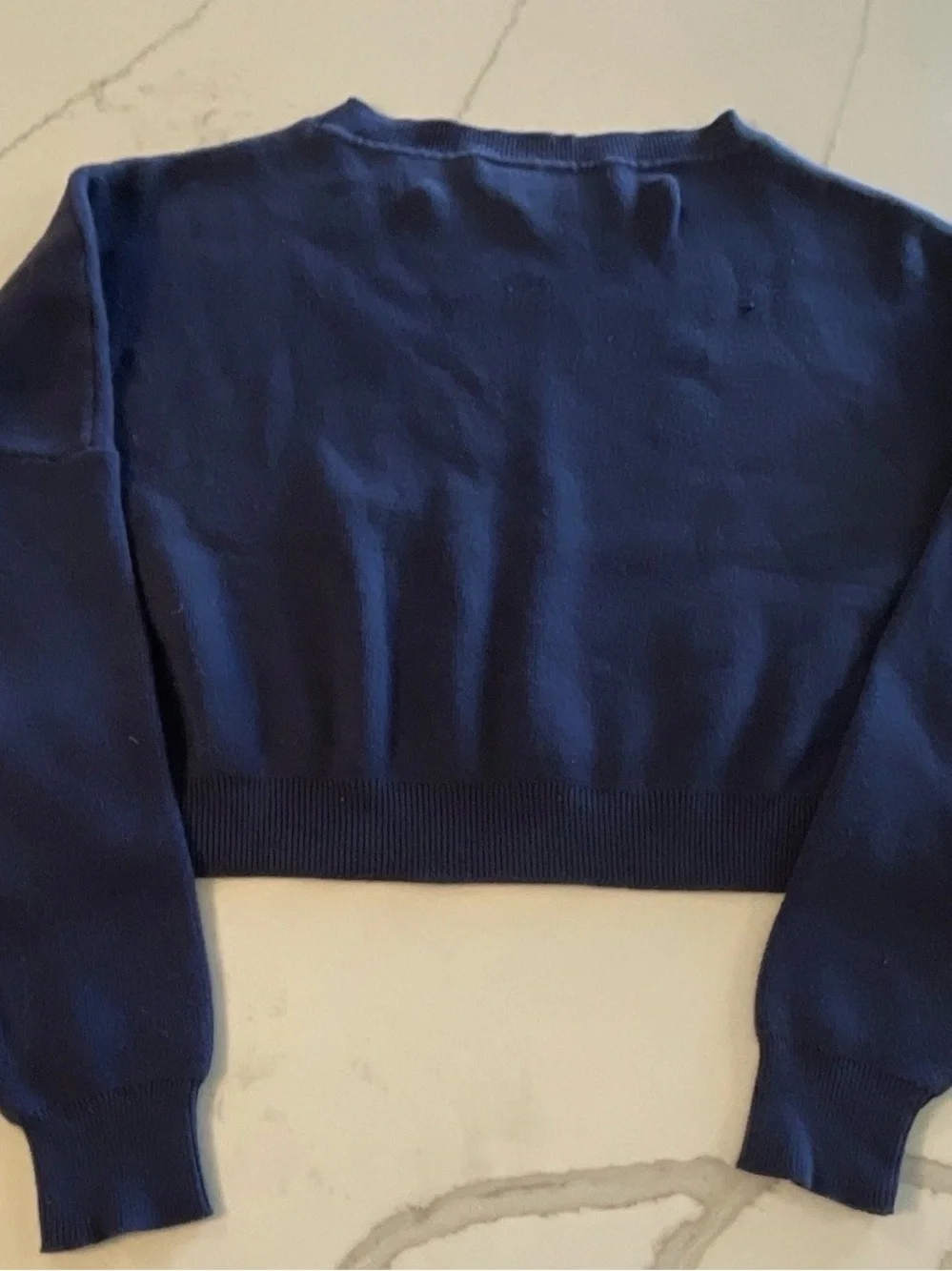 Hype and Vice Navy Cropped Toledo Rockets Sweater size S